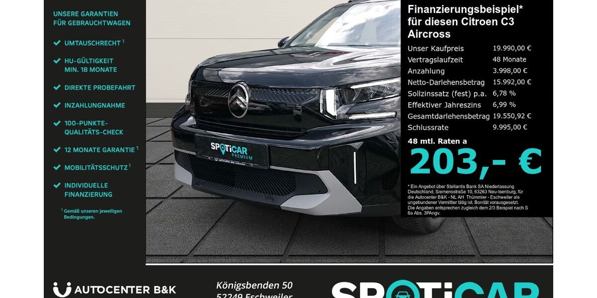 Citroen C3 Aircross 17.400 km 19.490 &euro; Eschweiler 52249