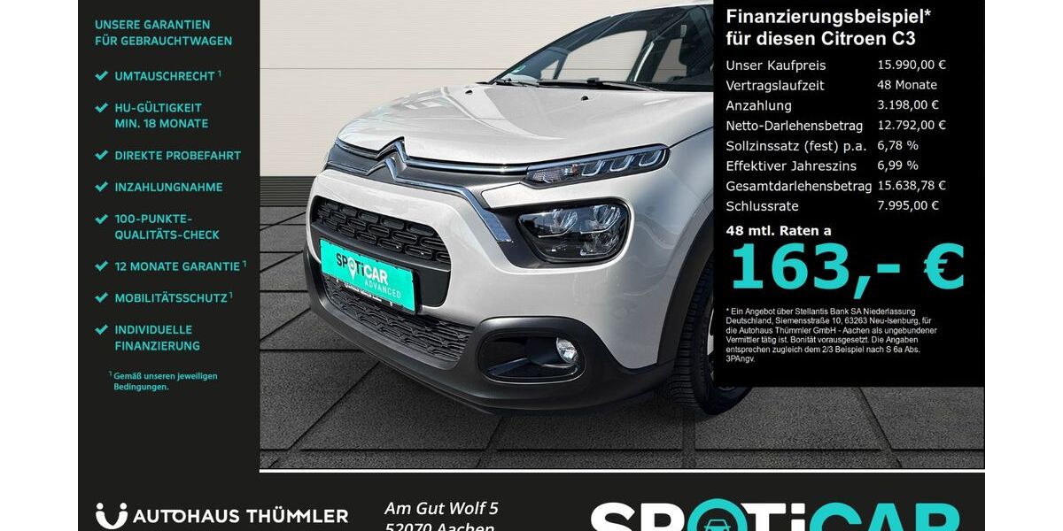Citroen C3 19.710 km 15.590 &euro; Aachen 52070
