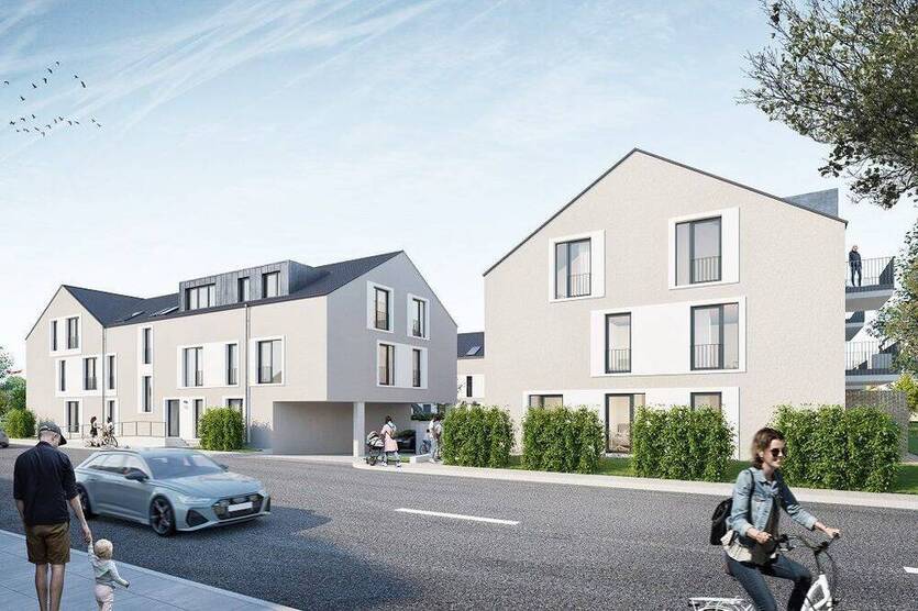 Wohnen im Rodehof . ca. 78 m² Wfl. . Moderne 3-Zimmer-Whg. mit sonnigem Balkon . NEUBAU .