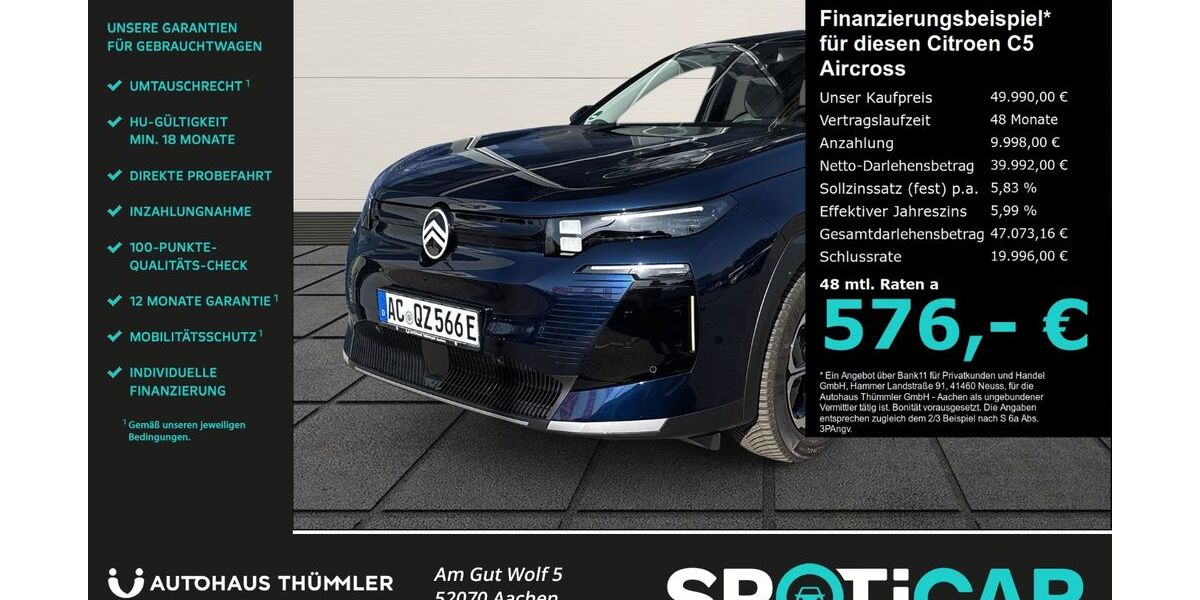 Citroen C5 Aircross 4.999 km 47.990 &euro; Aachen 52070