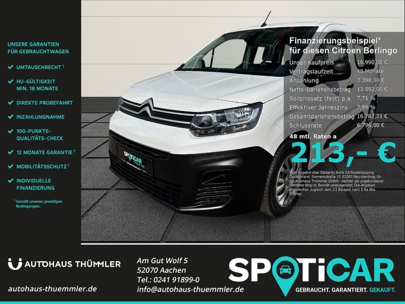 Citroen Berlingo 40.463 km 16.490 € Aachen 52070