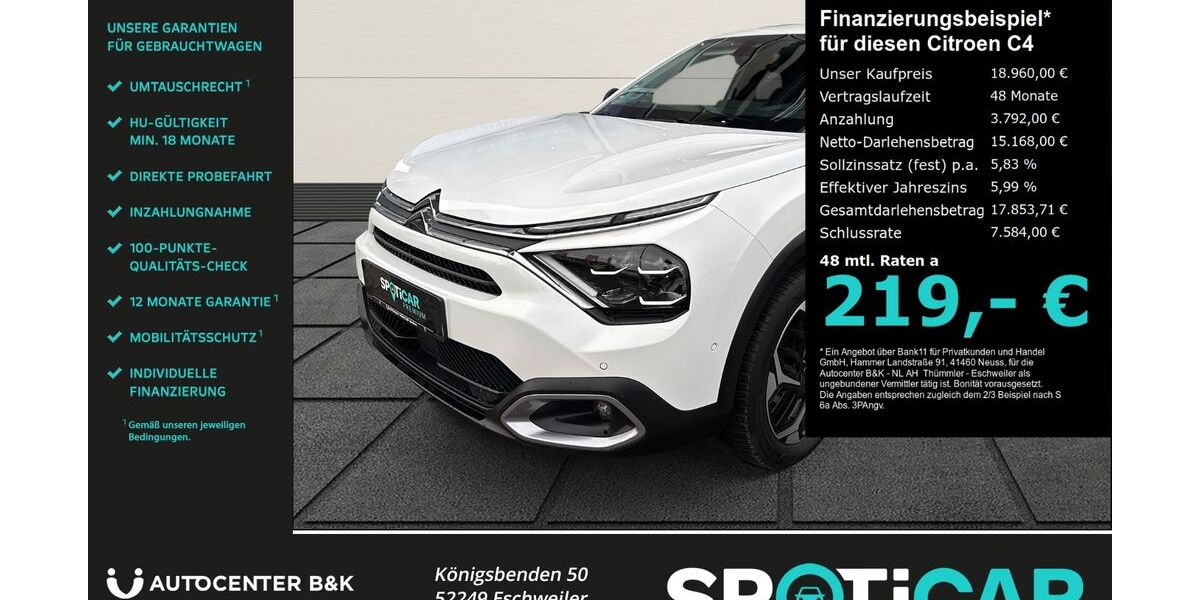 Citroen C4 22.796 km 18.760 &euro; Eschweiler 52249