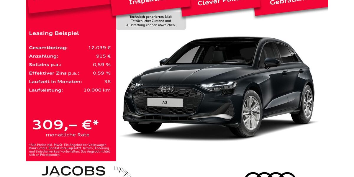 Audi A3 6.395 km 32.720 &euro; Düren 52351