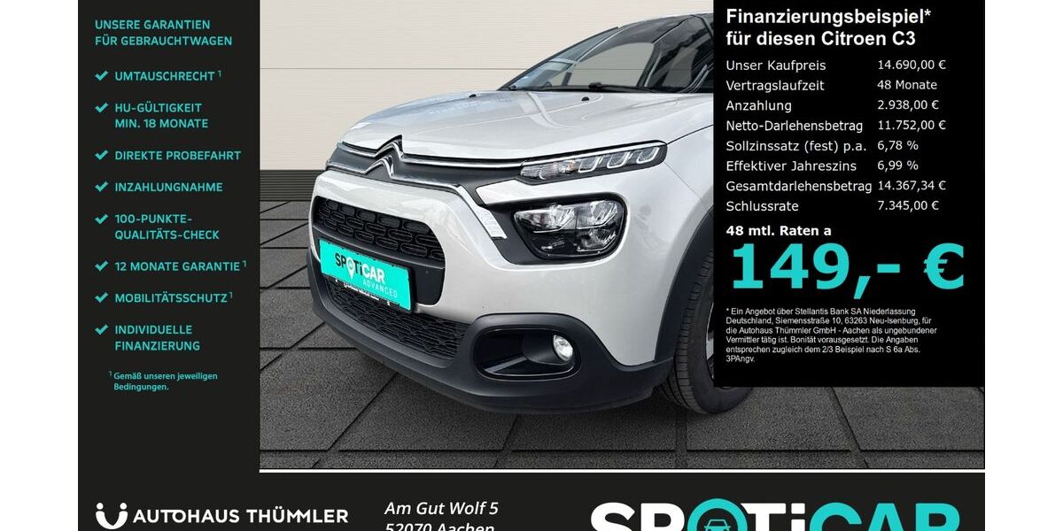 Citroen C3 26.531 km 14.690 &euro; Aachen 52070