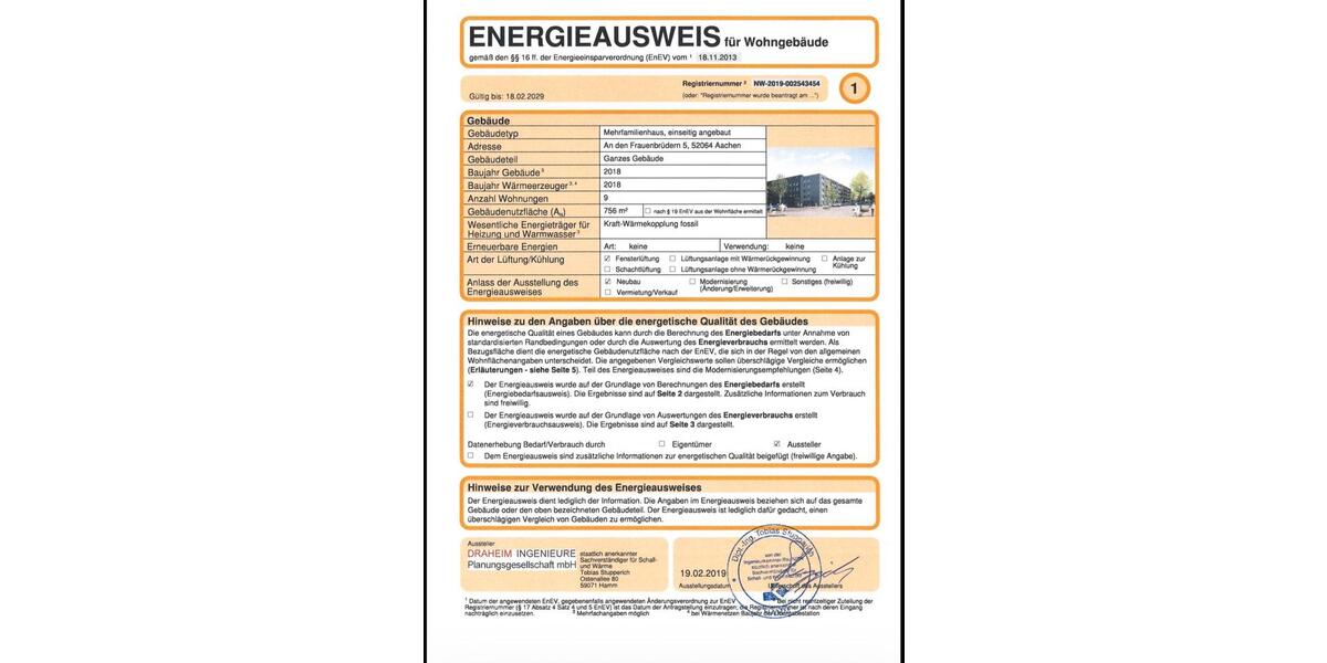 Etagenwohnung Aachen Aachen-Mitte - 2 Zimmer, 58 m&sup2;, 872&euro; | Angebot:25644449