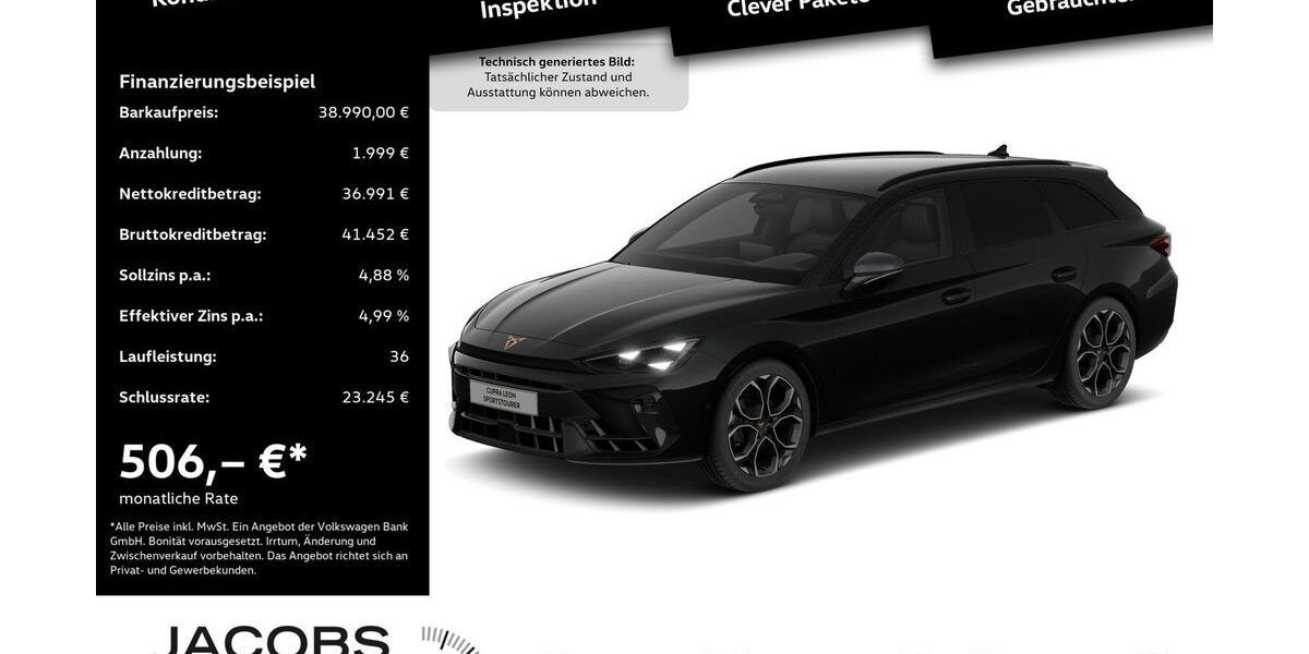 Cupra Leon 5.555 km 36.420 &euro; Düren 52351