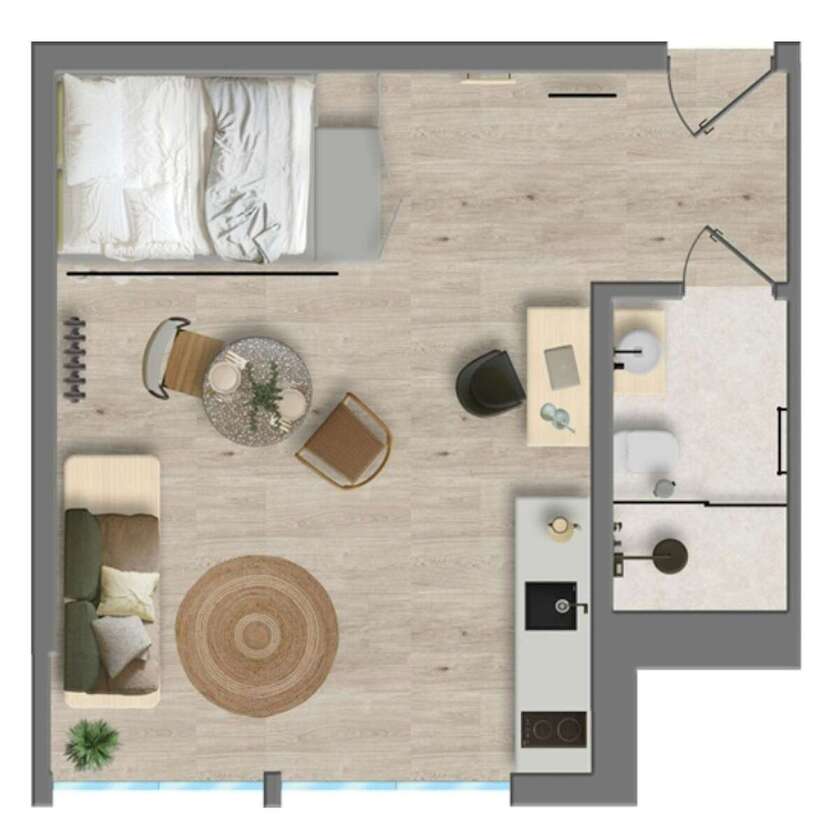 Wohnen auf Zeit in Aachen 1.310 € 1 zimmer
