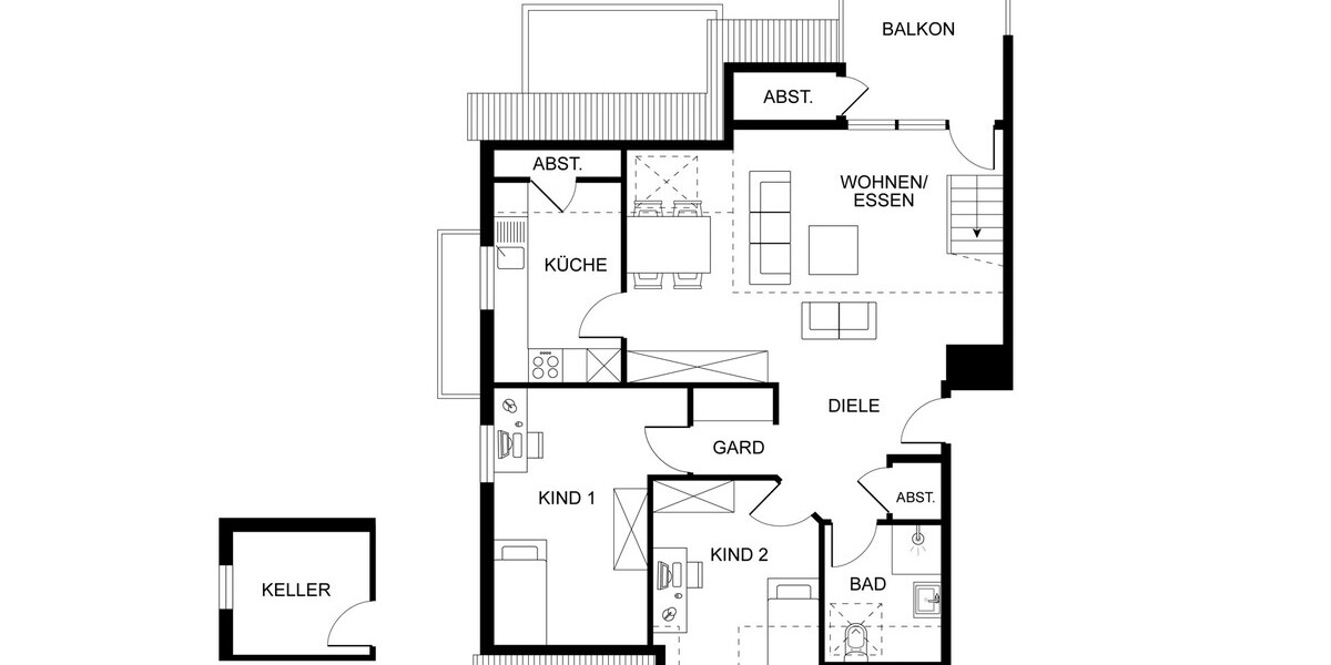 Kohlscheid - Stilvolle Maisonette mit nachhaltiger Mieteinnahme - Etagenwohnung Herzogenrath | Angebot:26888917