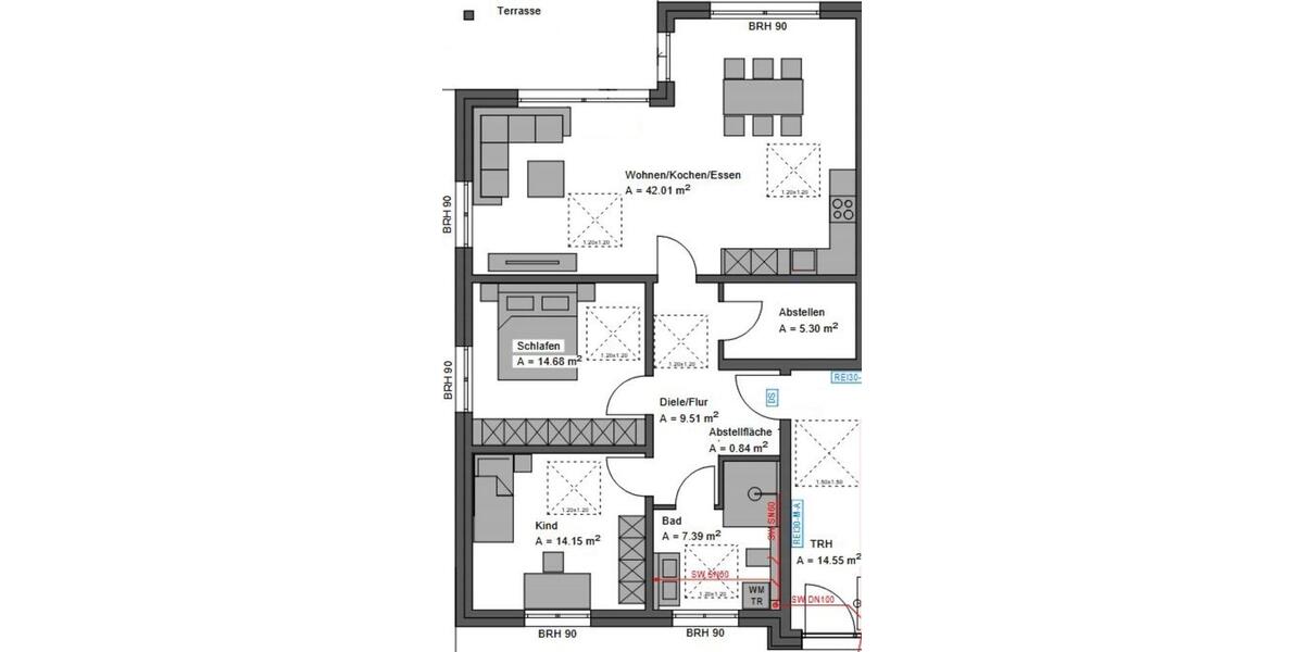 Wohnung, Mietwohnung, Haus, Garten, Zimmer 3 zimmer
