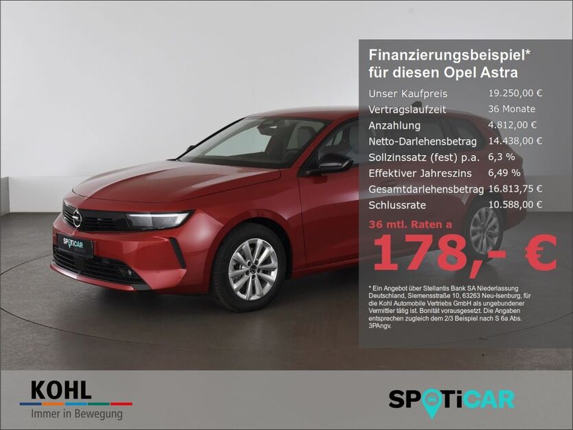Opel Astra 33.500 km 19.250 € Aachen 52078