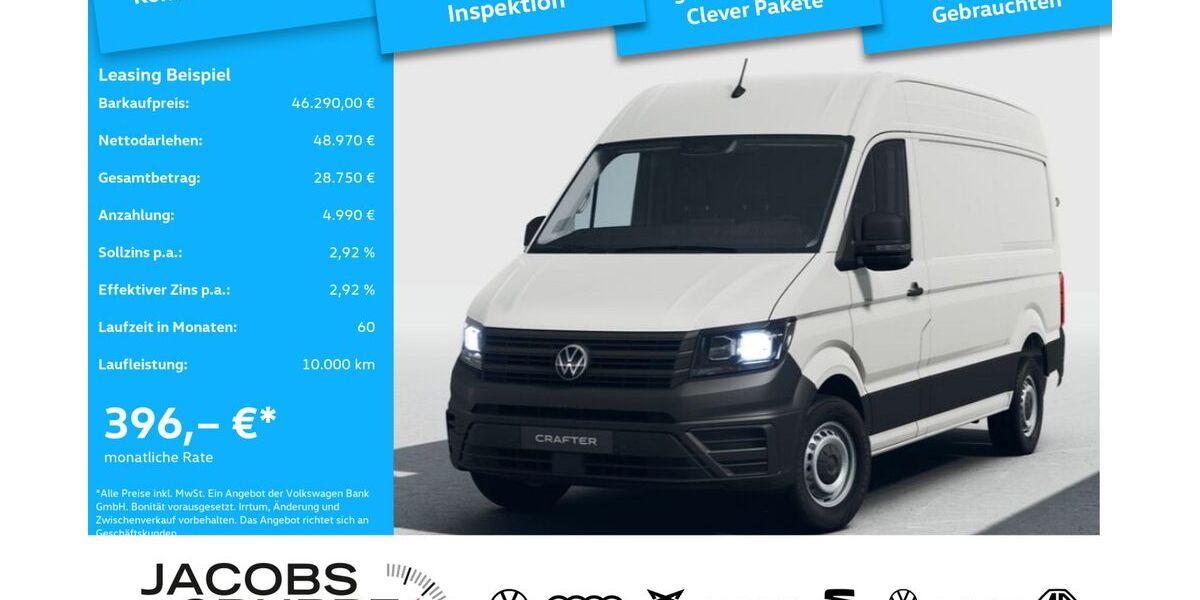 VW Crafter 6.666 km 46.290 &euro; Aachen 52078