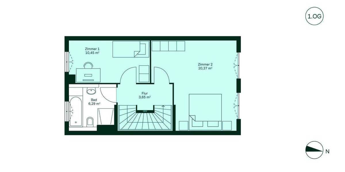 Reihenmittelhaus Düren Mariaweiler-Hoven - 4 Zimmer, 103 m&sup2;, 429.900&euro; | Angebot:26919790