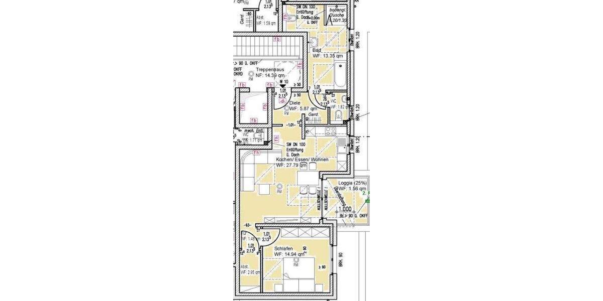 Etagenwohnung Geilenkirchen / Niederheid Tripsrath - 2 Zimmer, 70 m&sup2;, 302.000&euro; | Angebot:25687020