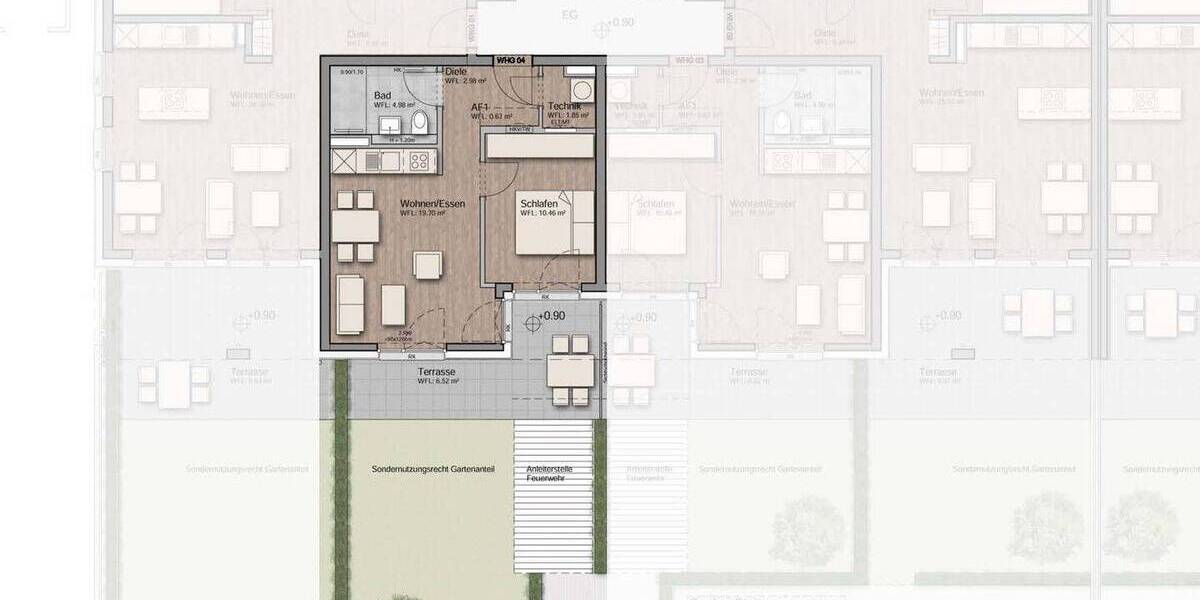 Etagenwohnung Aachen Aachen-Mitte - 2 Zimmer, 46 m&sup2;, 799&euro; | Angebot:26867171