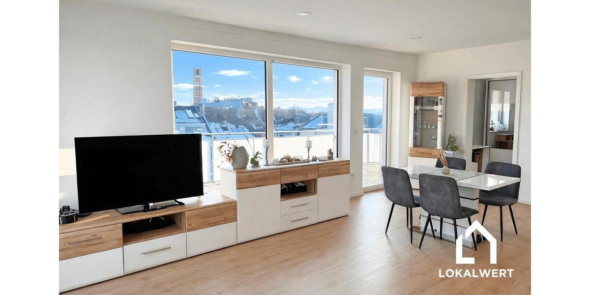 Exklusive 2,5-Zi. Wohnung mit Dachterrasse, Einbauküche & top Ausstattung in zentraler Lage 2.5 zimmer