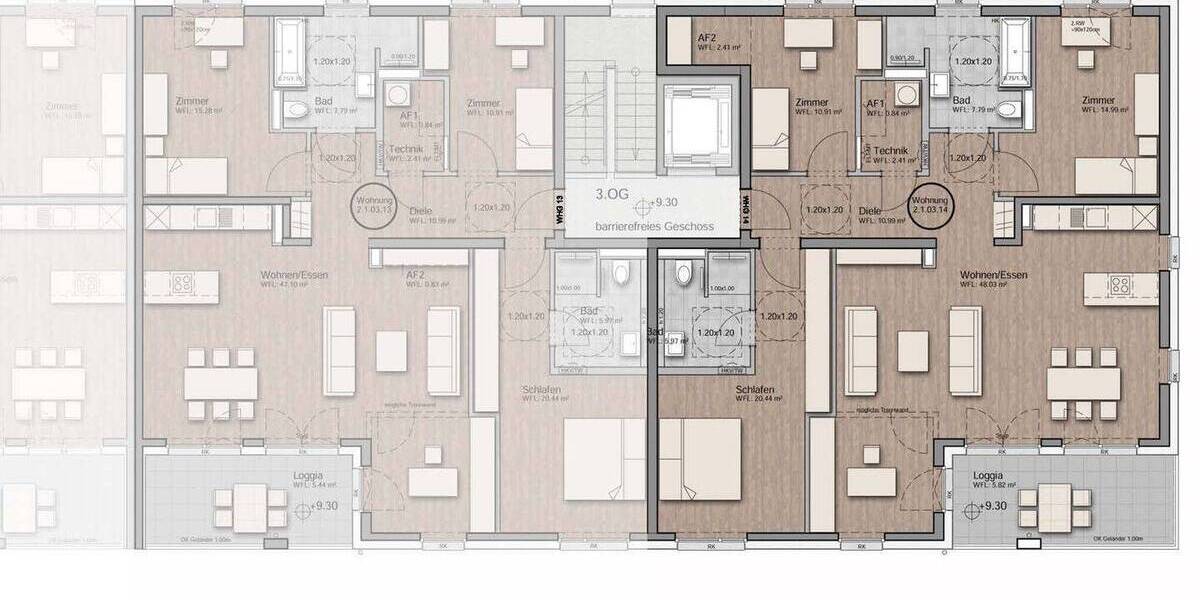 Etagenwohnung Aachen Aachen-Mitte - 4 Zimmer, 130 m&sup2;, 2.199&euro; | Angebot:26486307