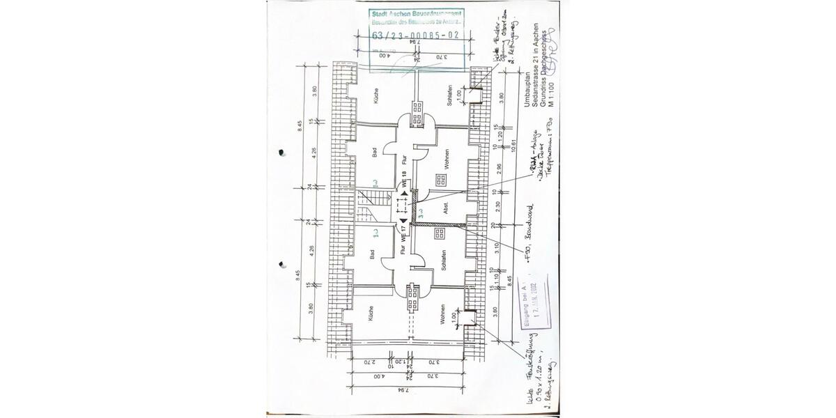 Dachgeschoßwohnung Aachen Aachen-Mitte - 6 Zimmer, 138 m&sup2;, 140.000&euro; | Angebot:26409878
