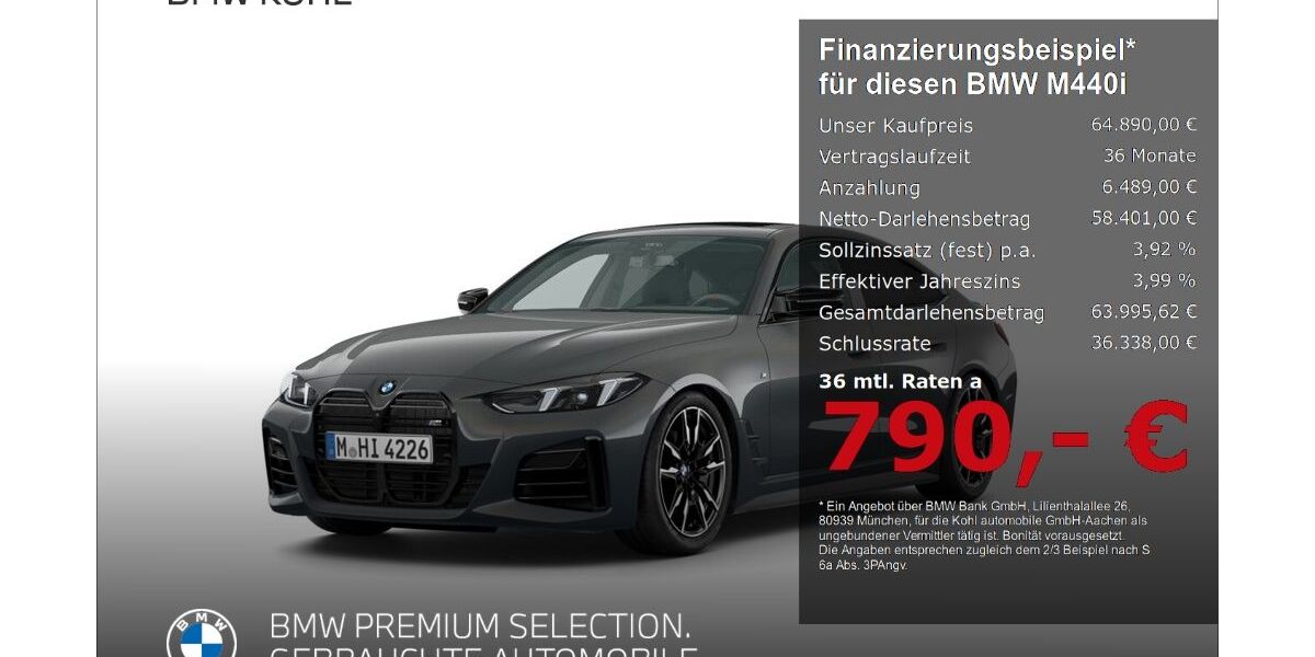 BMW M440 20.080 km 64.890 &euro; Aachen 52078