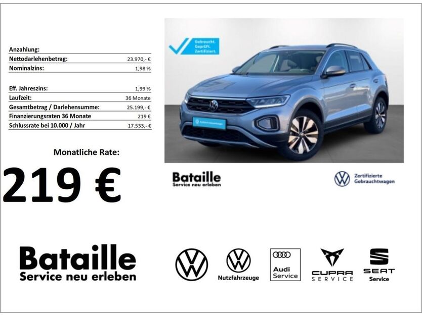 VW T-Roc 11.572 km 23.470 € Jülich 52428