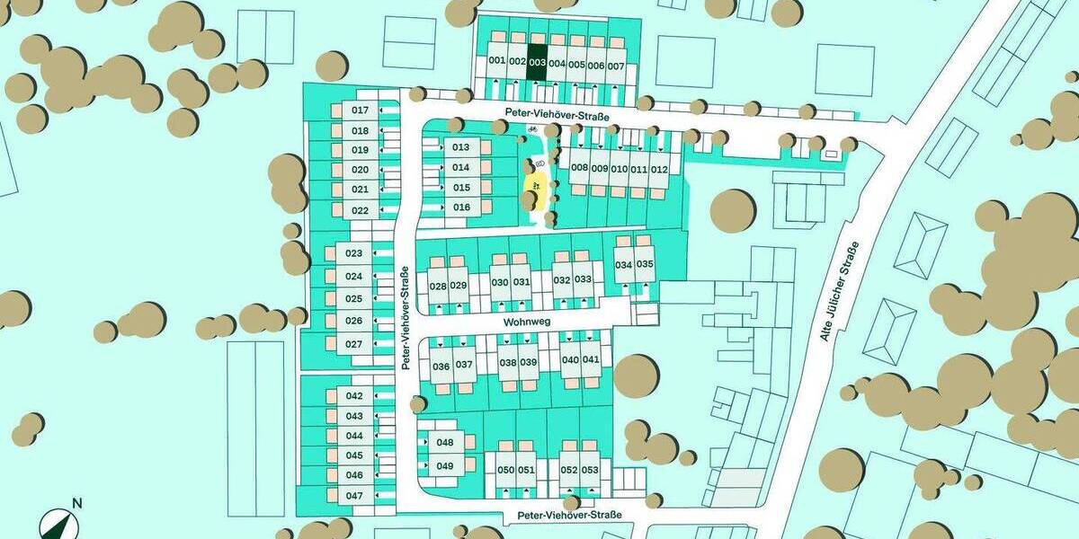 Reihenmittelhaus Düren Mariaweiler-Hoven - 4 Zimmer, 103 m&sup2;, 429.900&euro; | Angebot:26916535