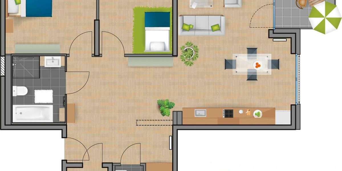 Etagenwohnung Alsdorf / Ofden Ofden - 3 Zimmer, 109 m&sup2;, 413.000&euro; | Angebot:27094147