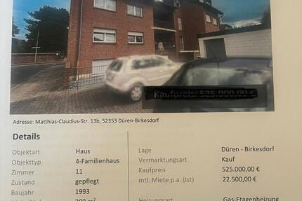 Haus Langerwehe - 11 Zimmer, 289 m&sup2;, 480.000&euro; | Angebot:26919097