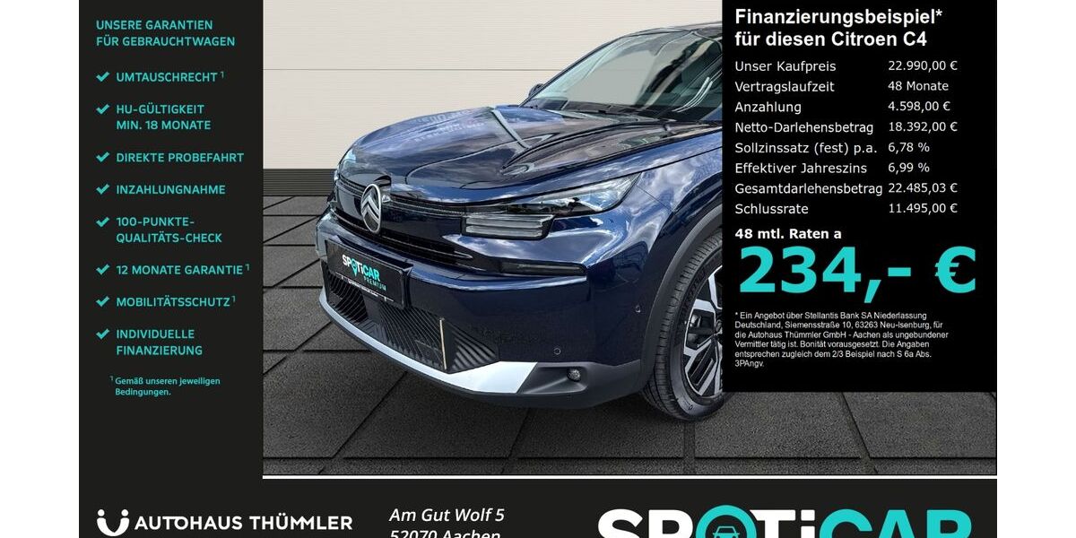 Citroen C4 8.999 km 22.990 &euro; Aachen 52070