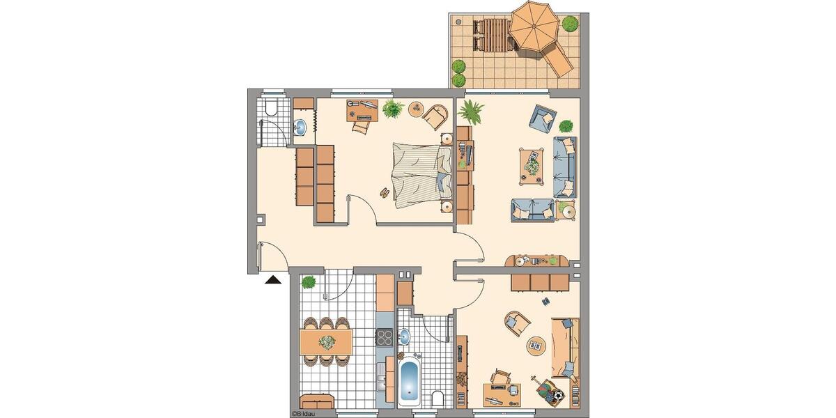 Etagenwohnung Stolberg (Rheinland) - 3.5 Zimmer, 87 m&sup2;, 809&euro; | Angebot:26279239