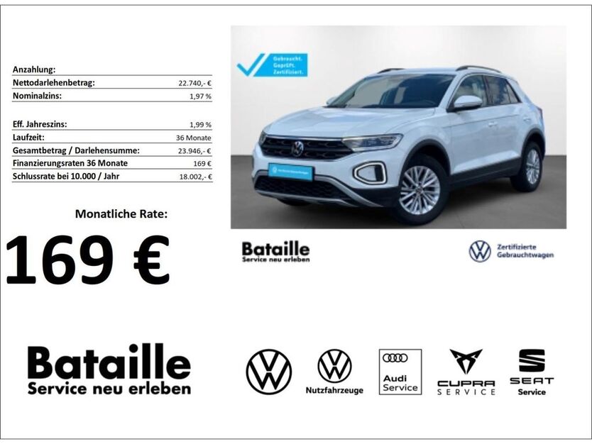 VW T-Roc 25.469 km 21.640 € Jülich 52428