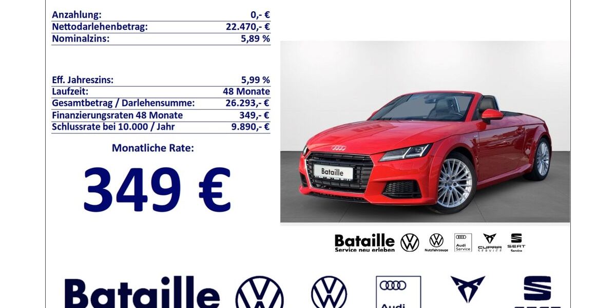 Audi TT 75.664 km 21.470 &euro; Jülich 52428