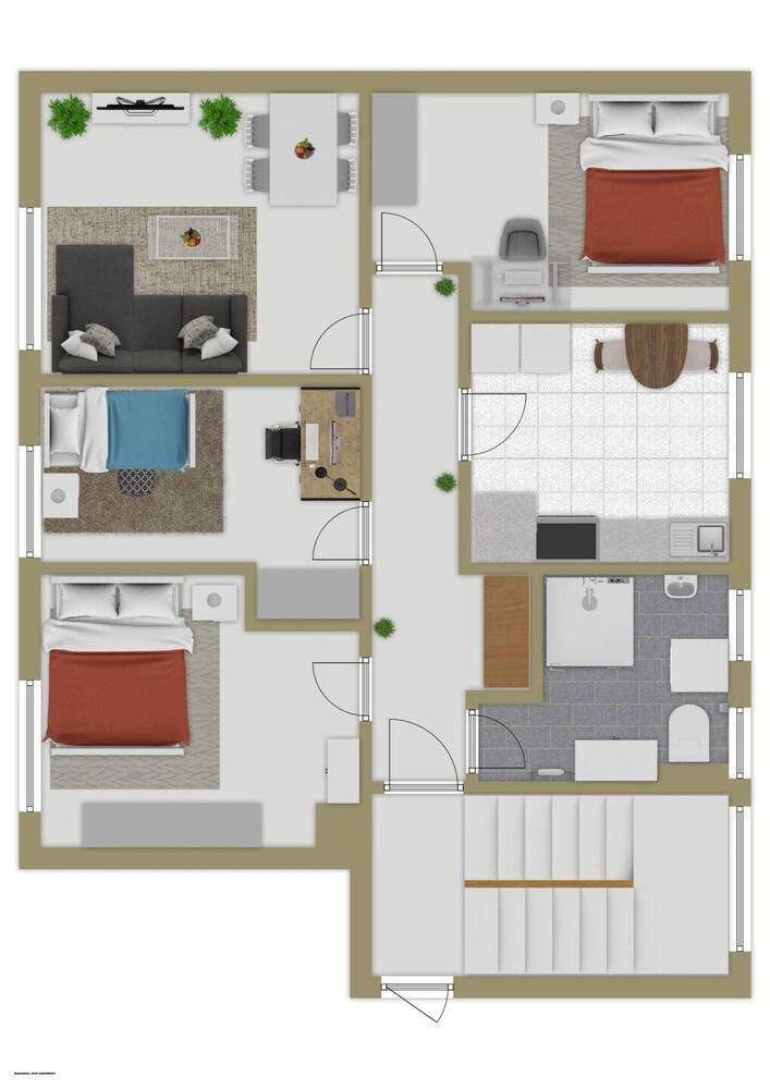 Helle 4-Zimmer-Eigentumswohnung mit Garten, Tageslichtbad und flexible Raumgestaltung