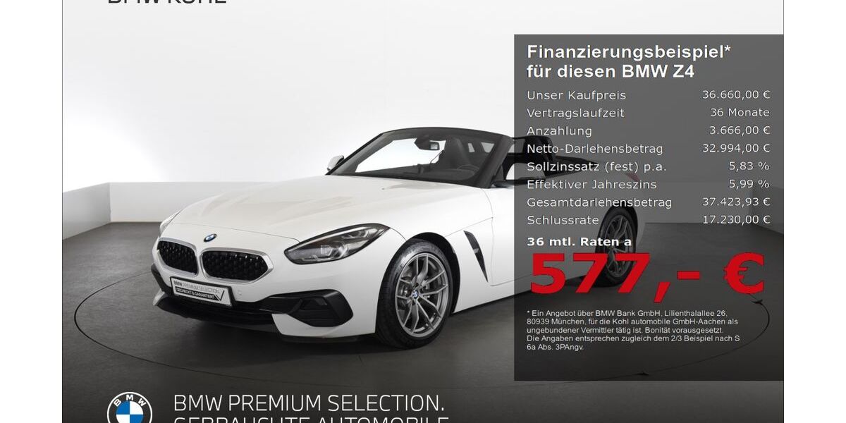 BMW Z4 34.190 km 36.160 &euro; Aachen 52078
