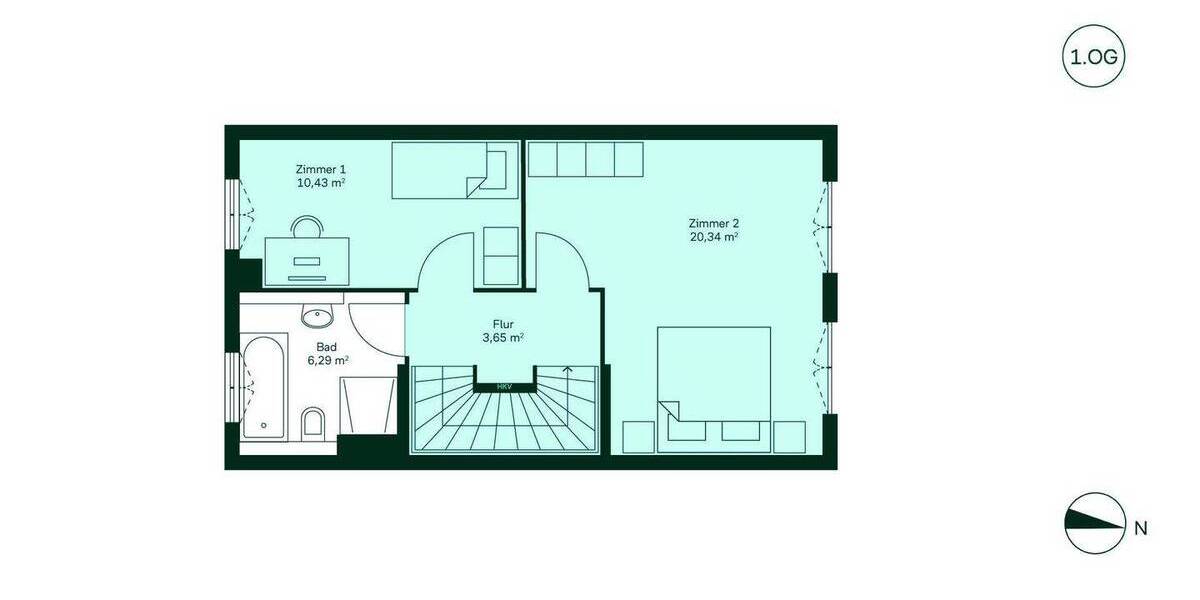 Reihenmittelhaus Düren Mariaweiler-Hoven - 4 Zimmer, 103 m&sup2;, 459.900&euro; | Angebot:26908857