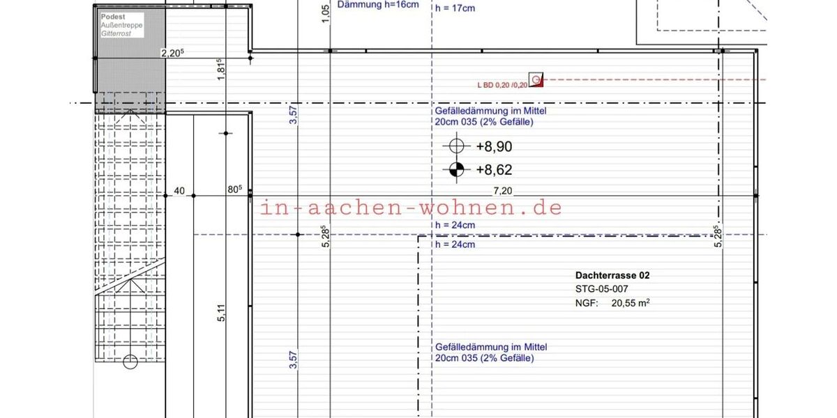 Exklusive Penthouse-Wohnung am Aachener Stadtwald mit großer Dachterrasse - Einfamilienhaus Aachen Oberforstbach | Angebot:27217775