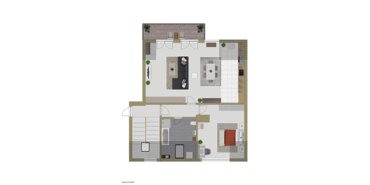 Helle 2-Zimmer-Dachgeschosswohnung mit Balkon, Tageslichtbad und durchdachter Raumaufteilung 2 zimmer