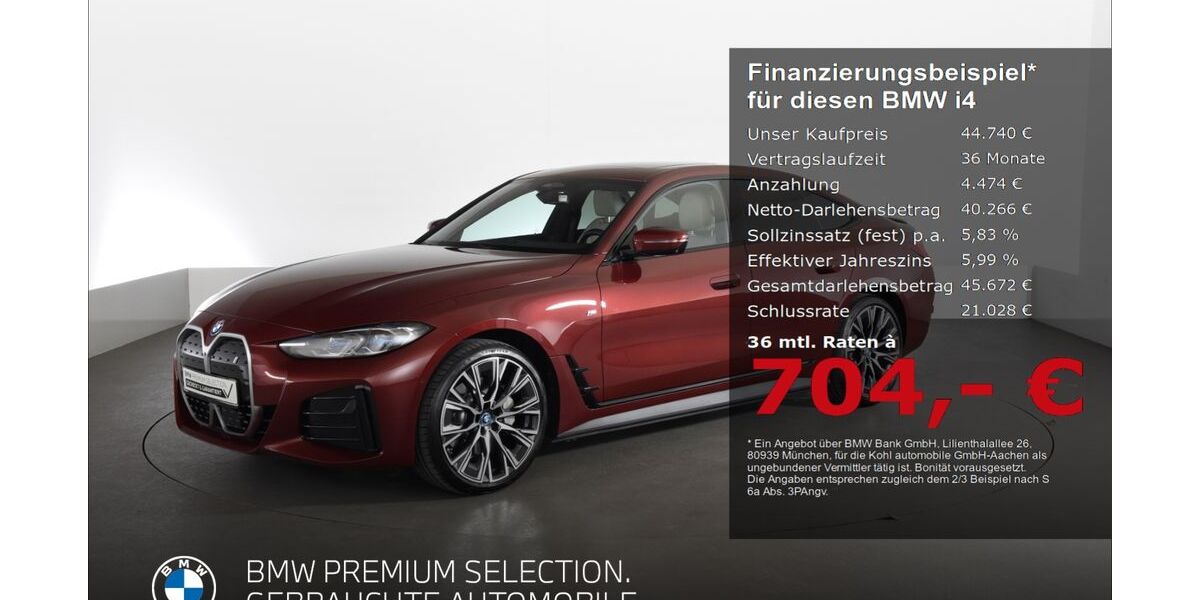 BMW i4 21.853 km 43.930 &euro; Aachen 52078