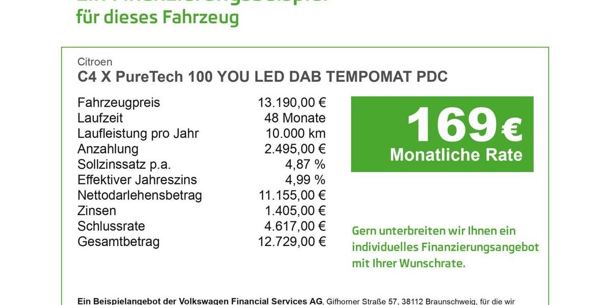 Citroen C4 X 92.166 km 13.190 &euro; Düren 52353