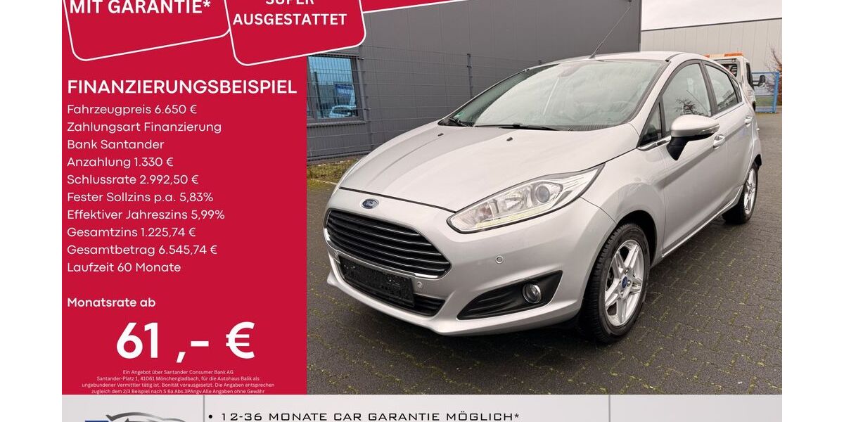 Ford Fiesta 26.000 km 6.450 &euro; Übach-Palenberg ( nähe Aachen ) 52531