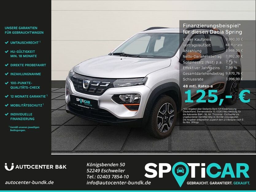 Dacia Spring 19.400 km 9.990 € Eschweiler 52249
