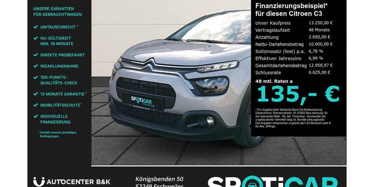 Citroen C3 28.950 km 13.250 &euro; Eschweiler 52249