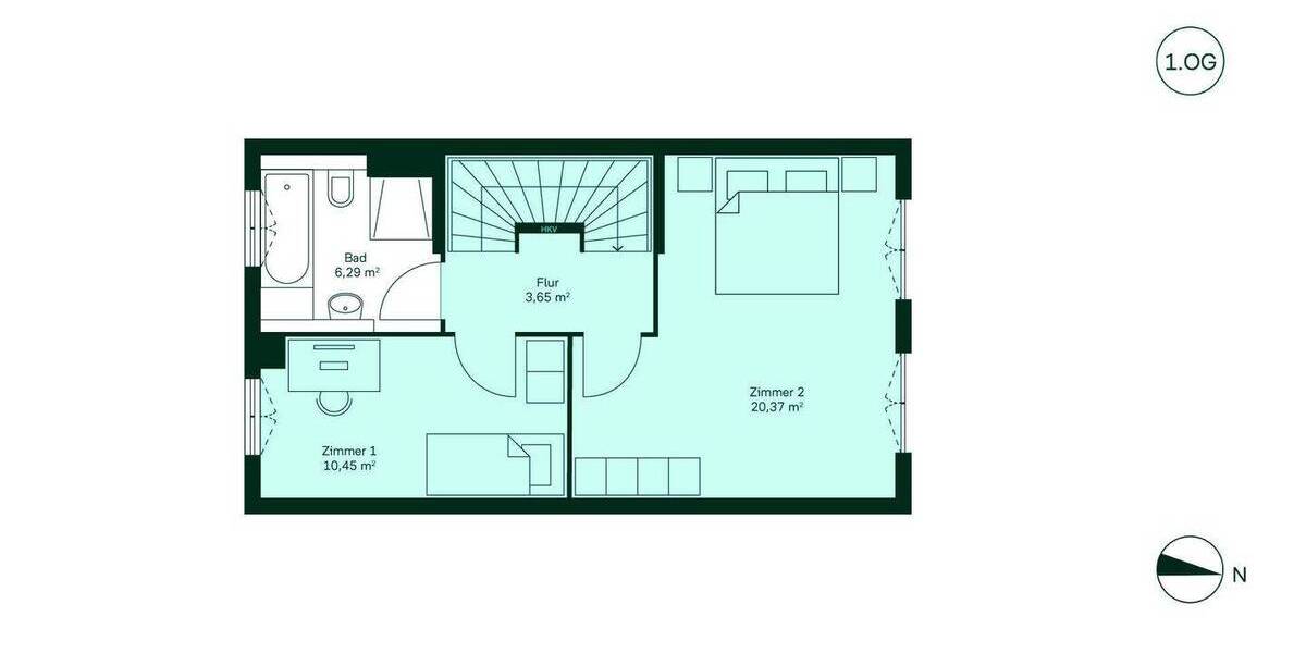 Reihenmittelhaus Düren Mariaweiler-Hoven - 4 Zimmer, 103 m&sup2;, 429.900&euro; | Angebot:26916533