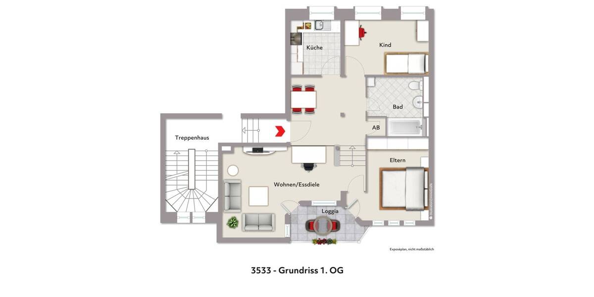 Etagenwohnung Eschweiler - 2 Zimmer, 71 m&sup2;, 169.000&euro; | Angebot:26176689