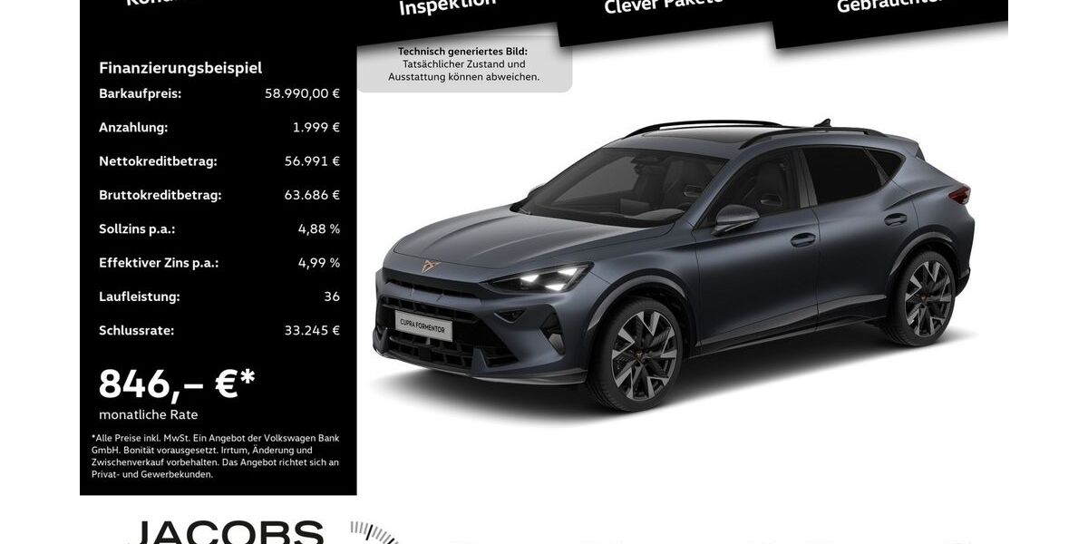 Cupra Formentor 3.333 km 54.970 &euro; Düren 52351