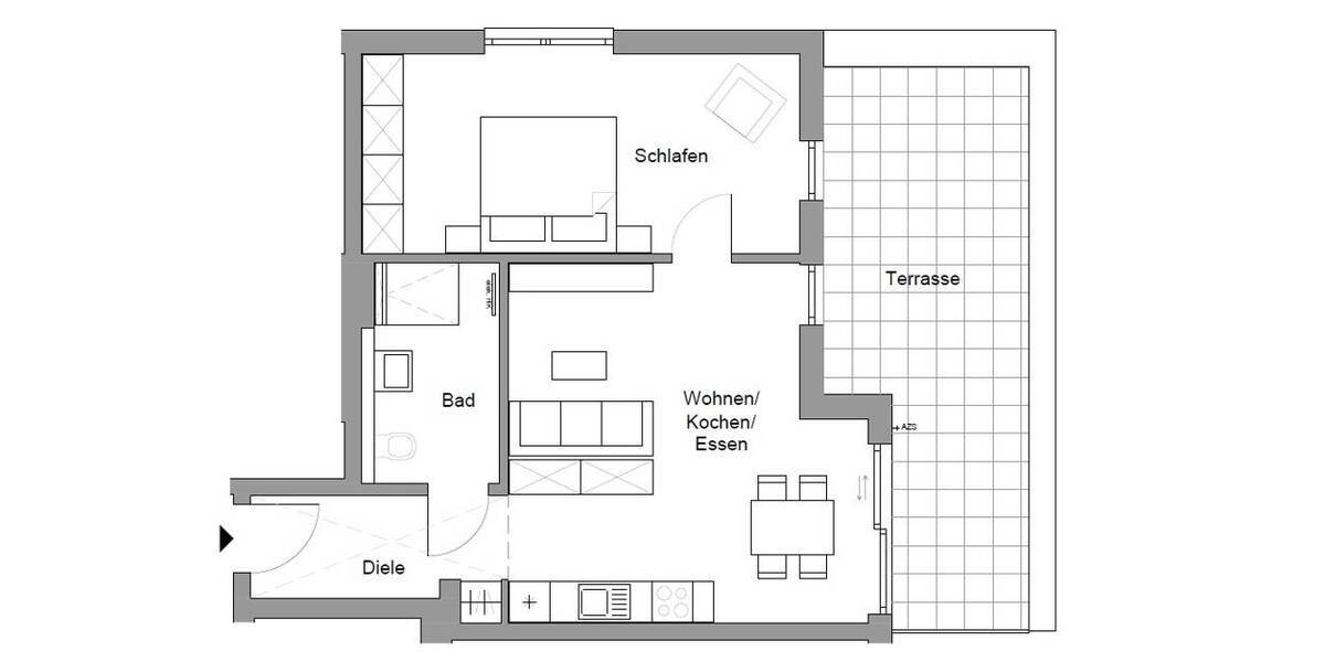 Etagenwohnung Aachen Laurensberg - 2 Zimmer, 67 m&sup2;, 399.700&euro; | Angebot:26786812