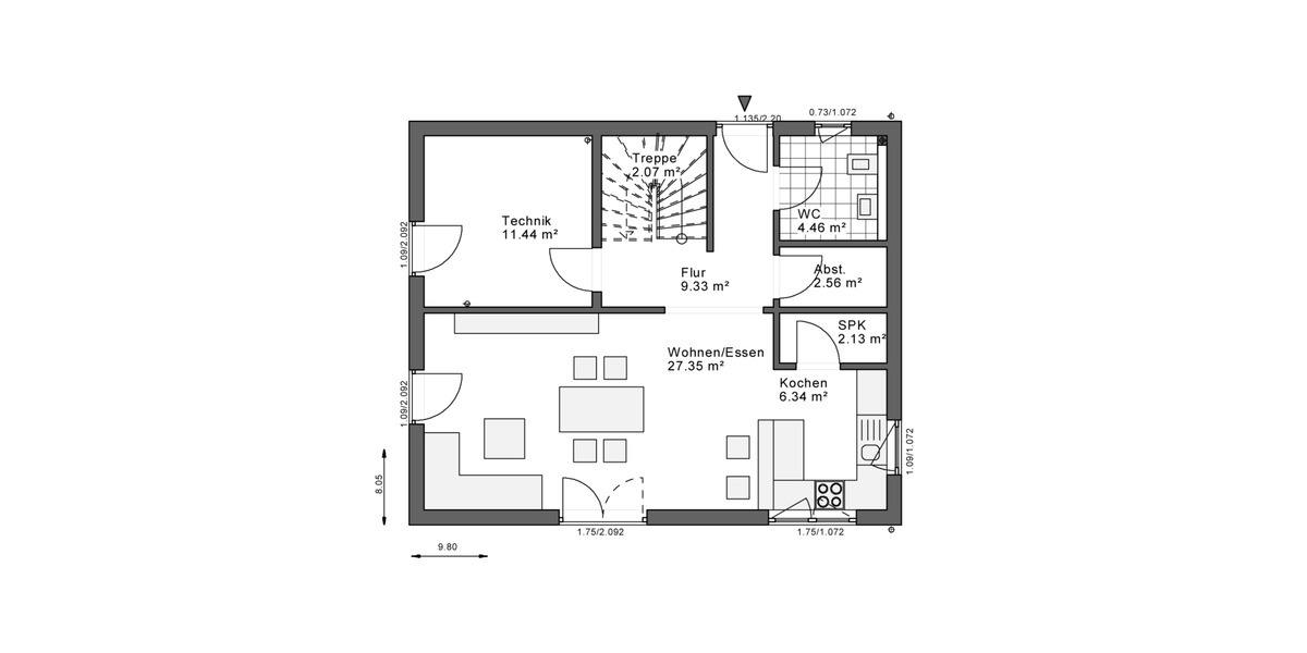 Einfamilienhaus Linnich Körrenzig - 3 Zimmer, 132 m&sup2;, 359.100&euro; | Angebot:25675523