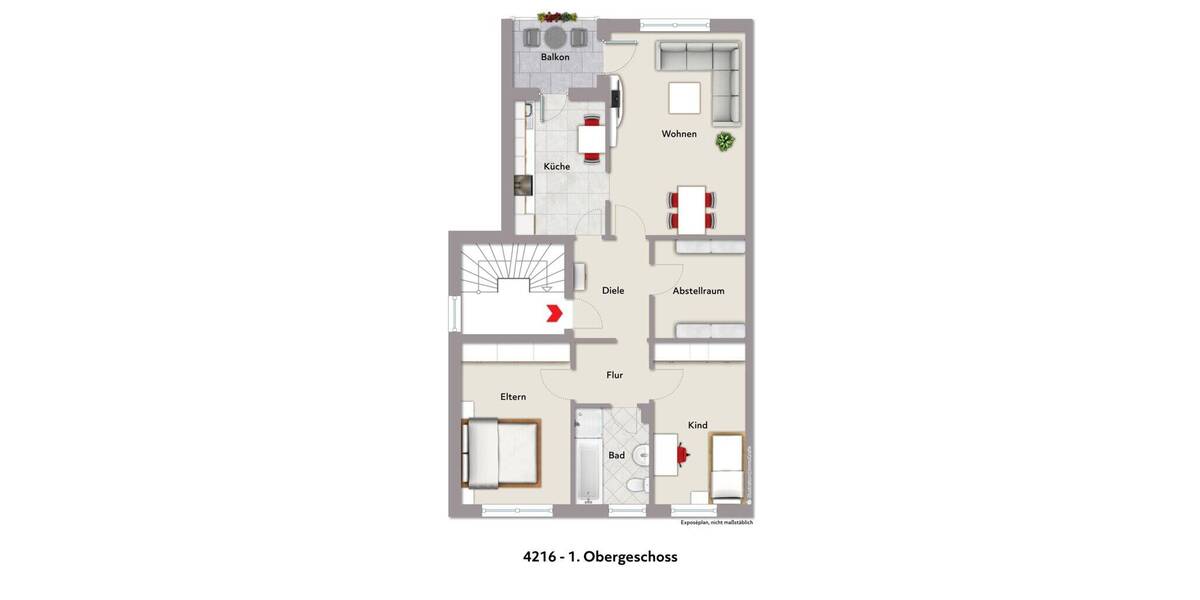 Etagenwohnung Herzogenrath - 3 Zimmer, 87 m&sup2;, 227.000&euro; | Angebot:26192229