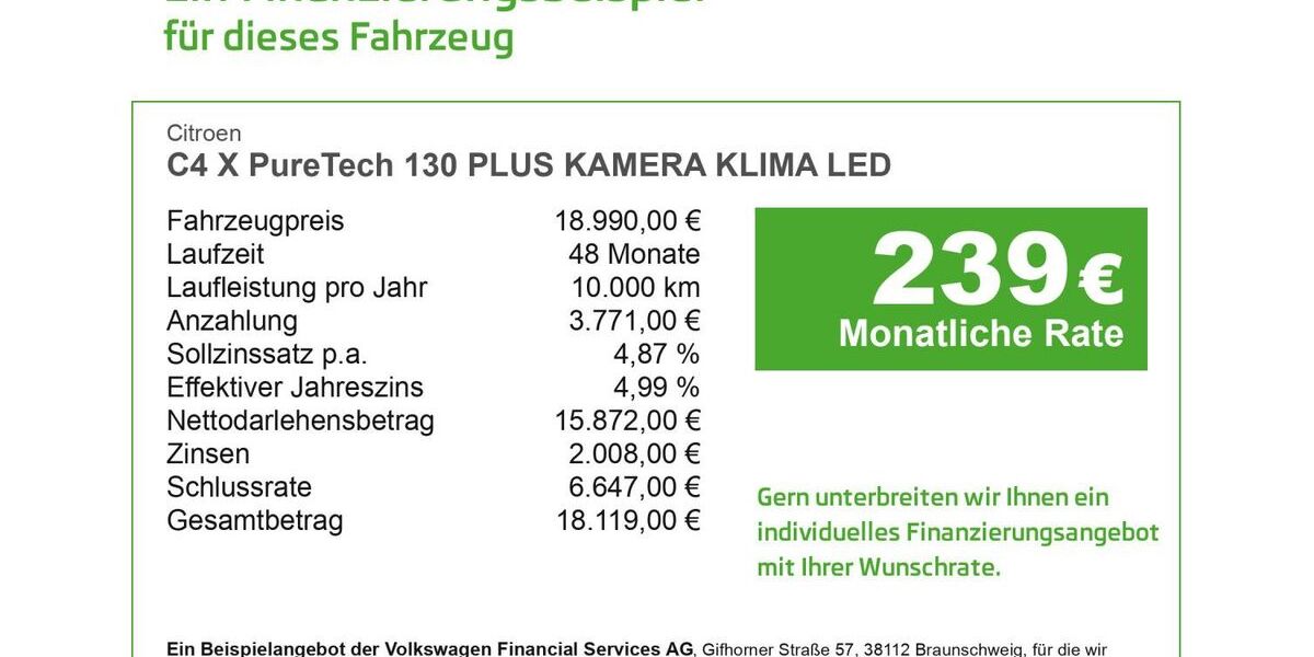 Citroen C4 X 36.471 km 18.990 &euro; Düren 52353