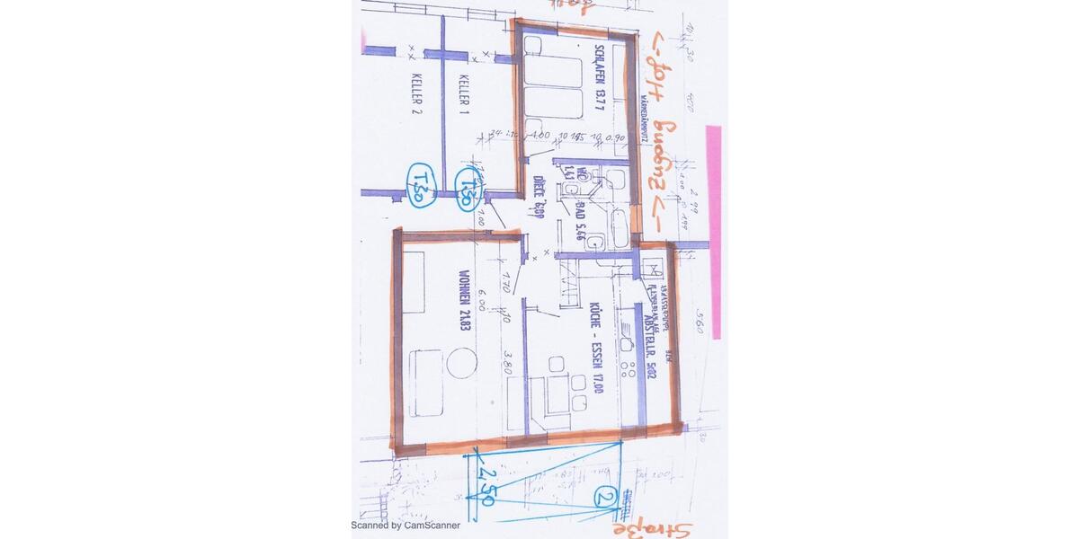 Erdgeschoßwohnung Aachen Aachen-Mitte - 2 Zimmer, 72 m&sup2;, 648&euro; | Angebot:25714444