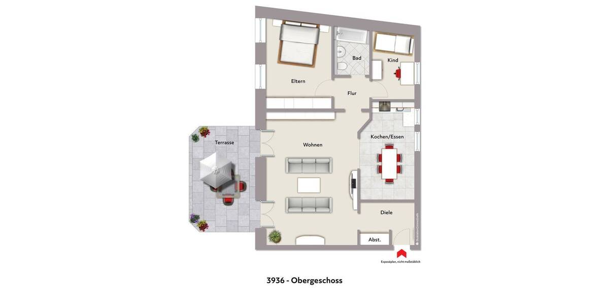 Etagenwohnung Eschweiler / Röhe Röhe - 3 Zimmer, 95 m&sup2;, 179.000&euro; | Angebot:26192139