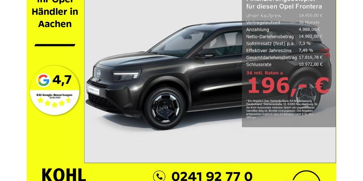 Opel Frontera 1.900 km 19.950 &euro; Aachen 52078